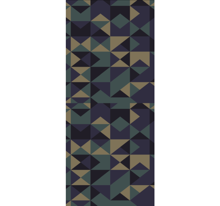 Padrão geométrico de triângulo multicolorido cego - TenStickers