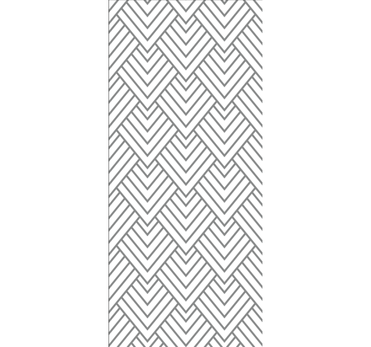 Estore de rolo casa de banho design chevron cinza - TenStickers
