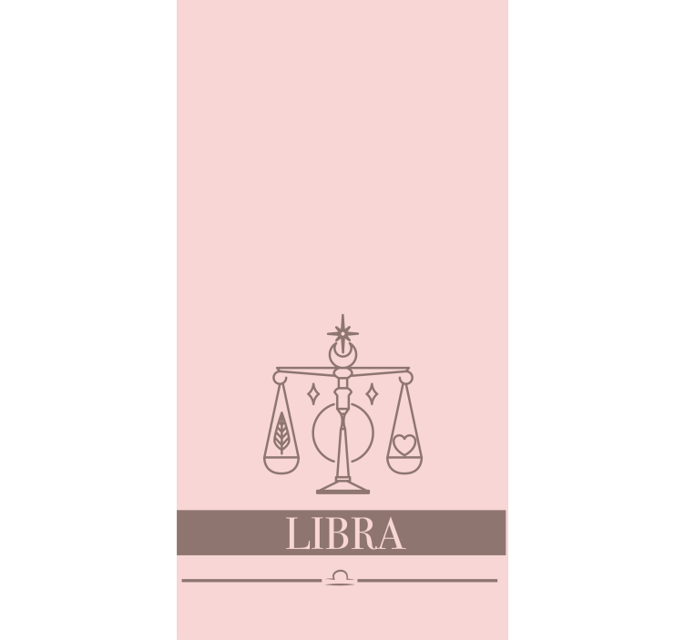 Libra rosa zodíaco cego adolescente - TenStickers