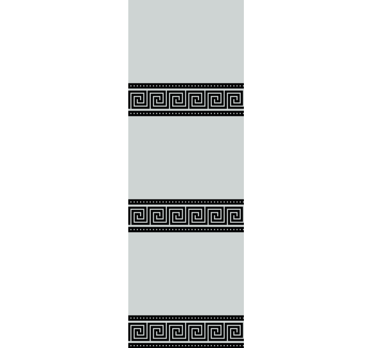 Estore de rolo elegantes padrões geométricos pretos - TenStickers