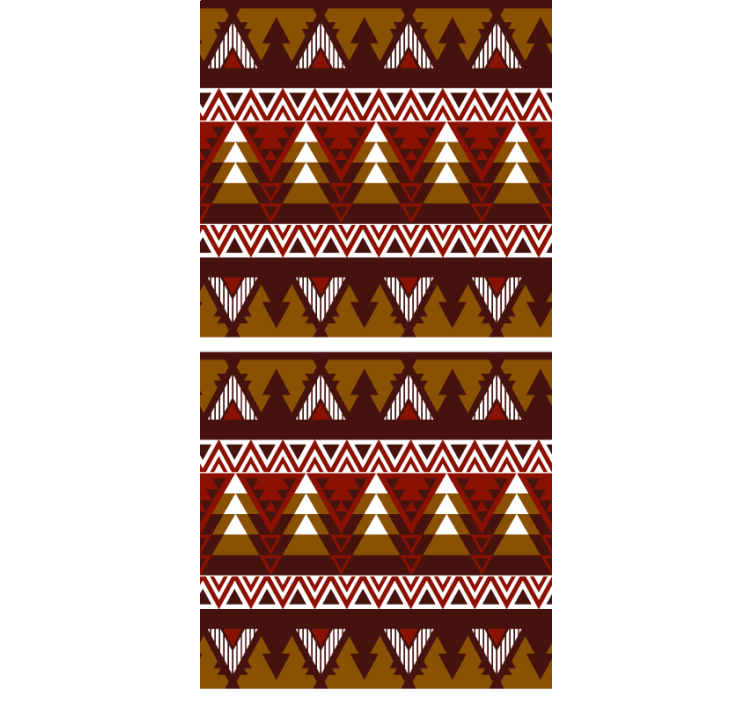 Estore de rolo nórdico padrão geométrico de floresta - TenStickers