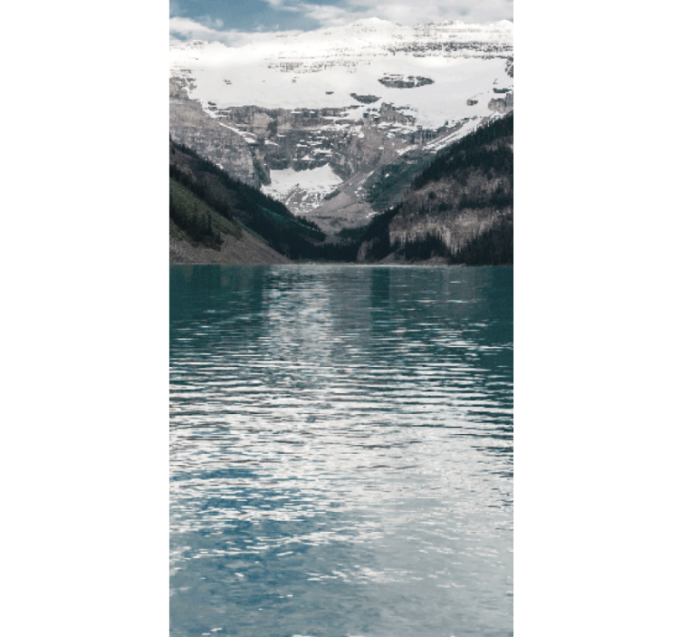 3d paisagem de montanha rio estores - TenStickers