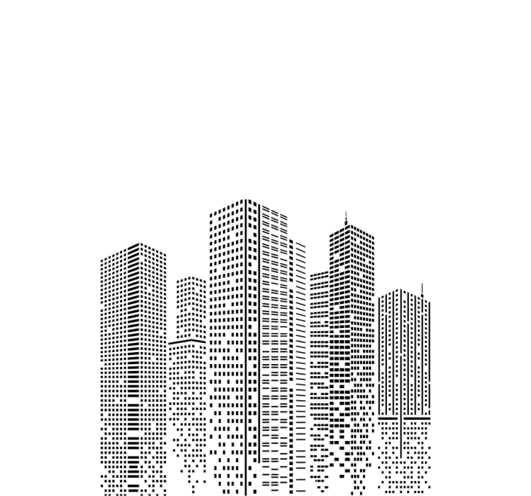 Skyline escritório original estore - TenStickers