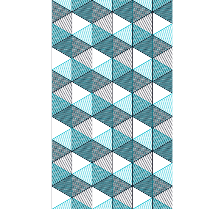 Geo cubo ilusão texturas e padrões estores - TenStickers