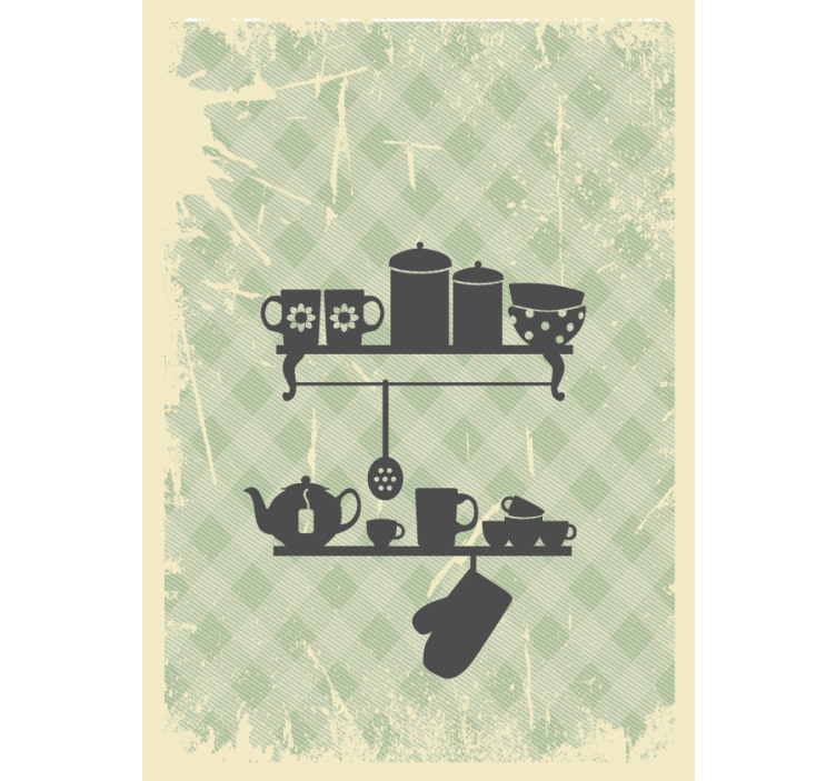 Estore de rolo cozinha prateleiras da cozinha - TenStickers