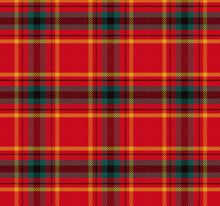 Estore de rolo vermelho textura de tartan vermelho de natal - TenStickers
