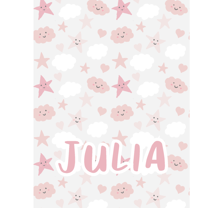 Estore de rolo de nuvens estrelas felizes - TenStickers