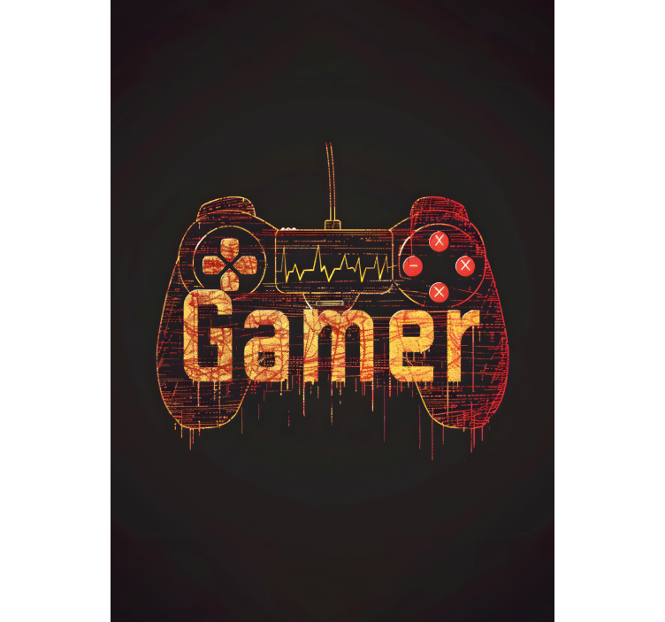 Estore de rolo de frikis batimento cardíaco do jogador - TenStickers