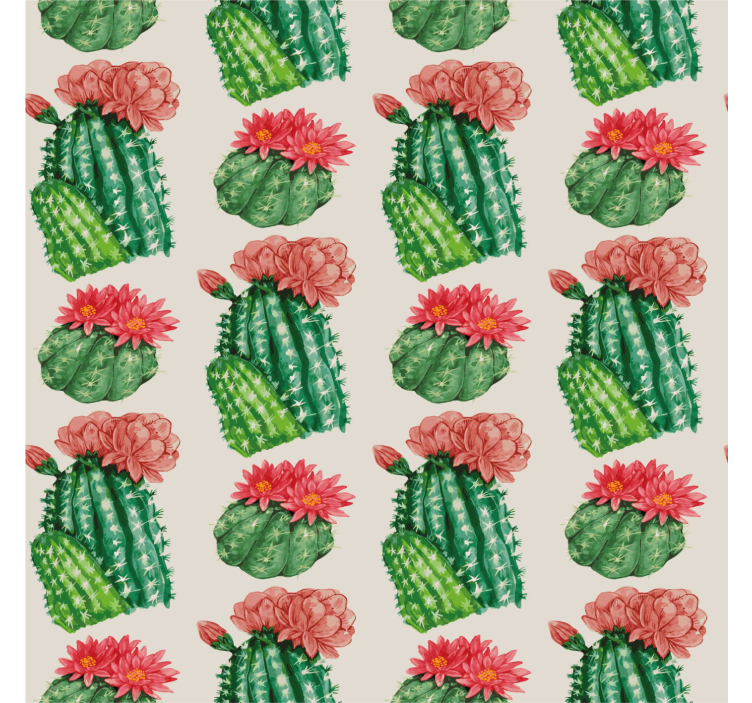 Estores de rolo cactos floral do deserto - TenStickers