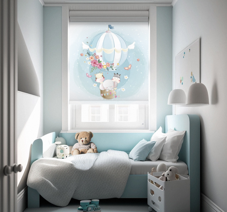 Balão de ar quente com fauna cega nórdica - TenStickers