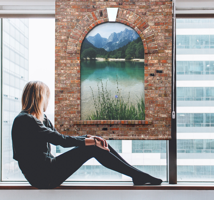 Sombra de janela em arco 3d personalizável - TenStickers