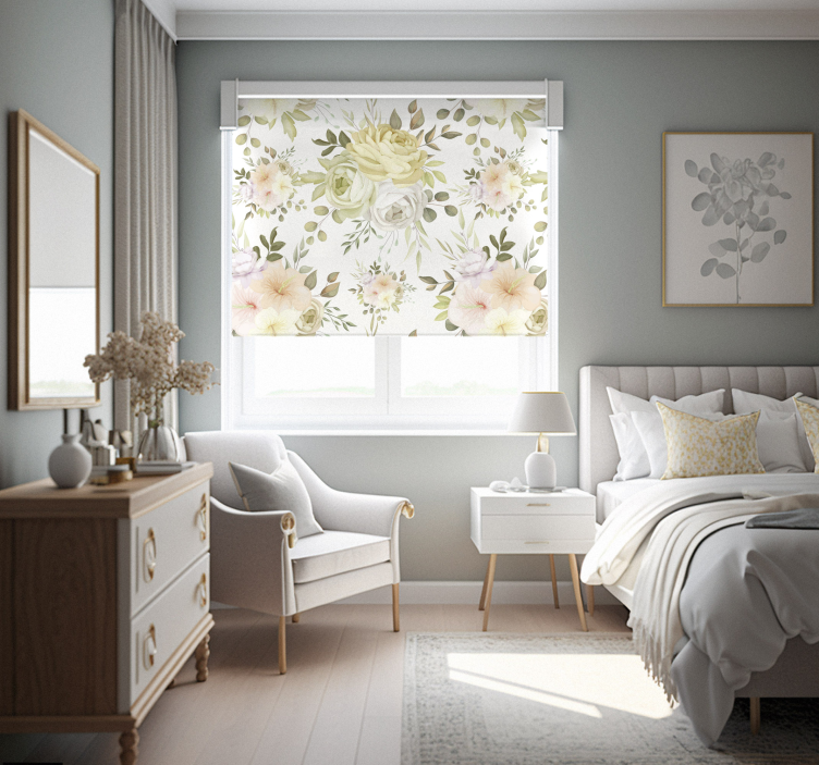 Lindo cego de flor padrão floral sem costura - TenStickers