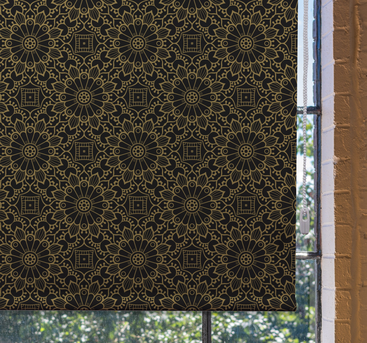 Cortina de rolo mandala ornamental de luxo - TenStickers