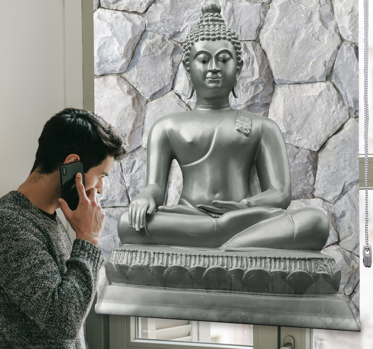 Efeito de pedra cego buddha zen - TenStickers