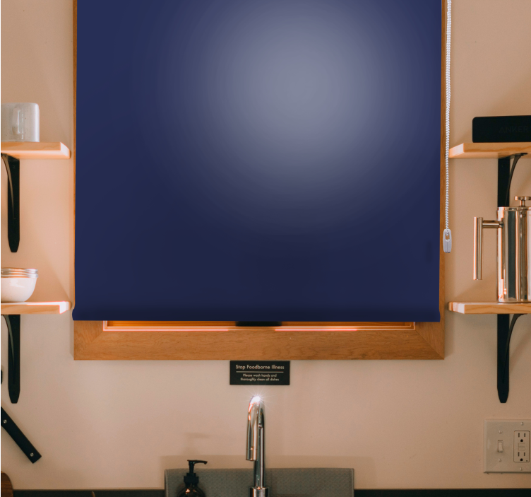 Estor blackout tom azul marinho profundo - TenStickers