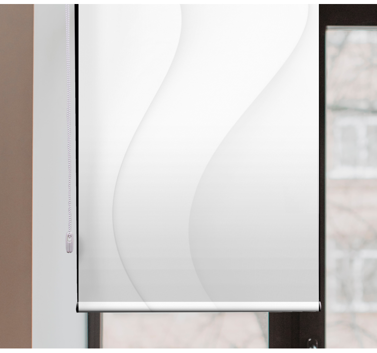 estor branca de formas modernas para quarto principal - TenStickers