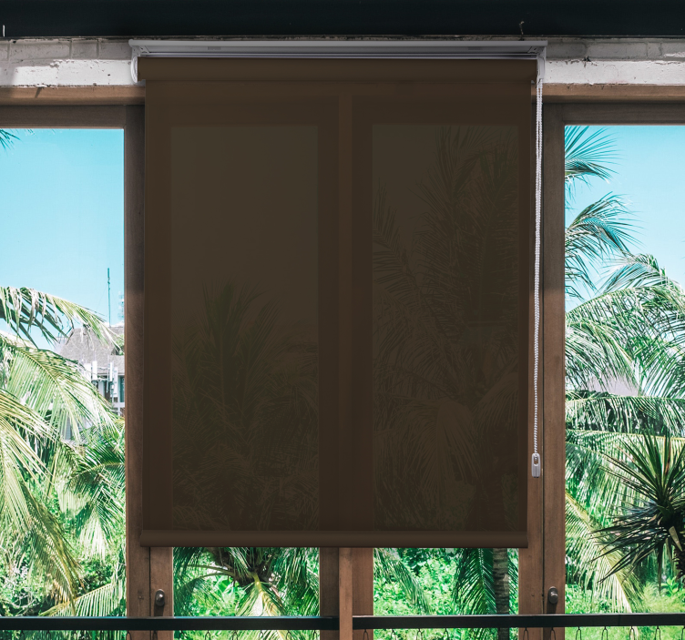 Estore de rolo castanho simplicidade opaca - TenStickers