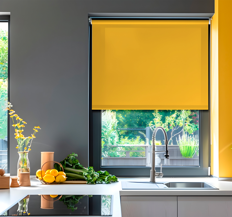 Estore amarelo tons de girassol - TenStickers