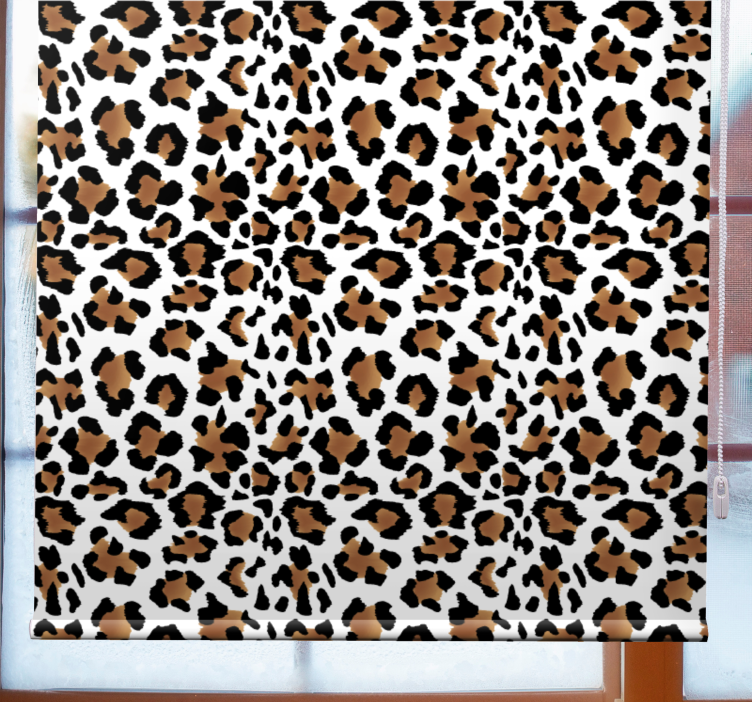 Estore de rolo animais variados motivo de mancha de leopardo - TenStickers