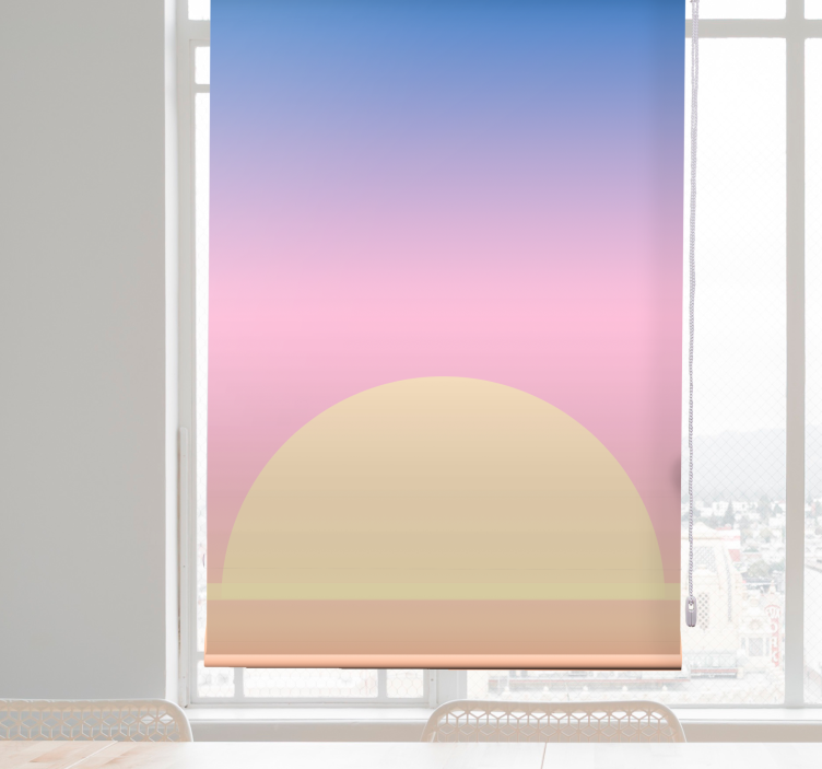 Estore de rolo com desenhos pôr do sol horizonte - TenStickers