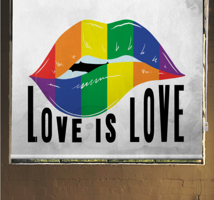 Estore de rolo com frases arte labial de arco-íris - TenStickers