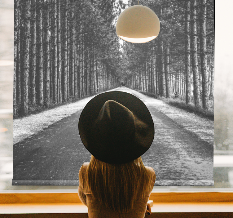 Estor caminho sereno na floresta - TenStickers