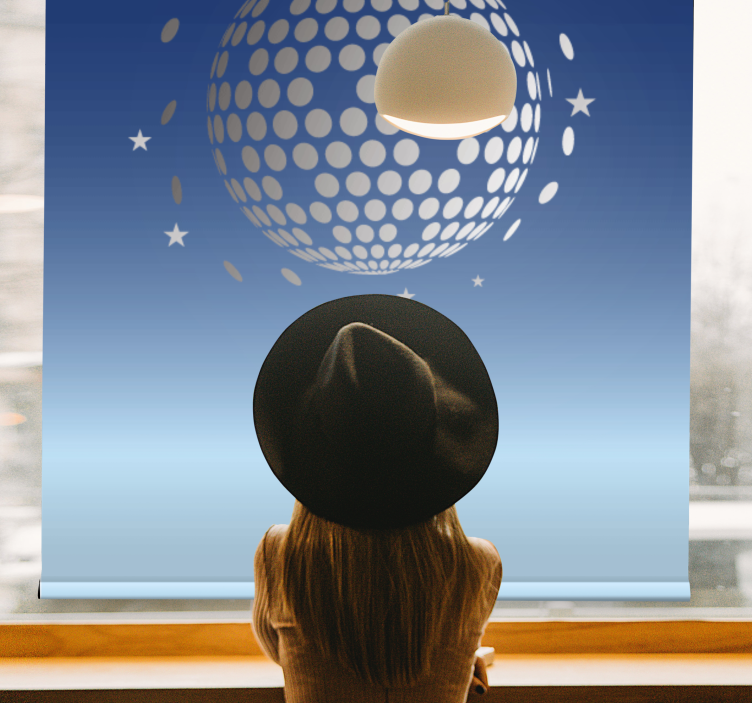 Estore de rolo original visão abstrata da discoteca - TenStickers