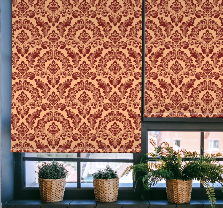 Estore de rolo elegantes tema floral intrincado - TenStickers