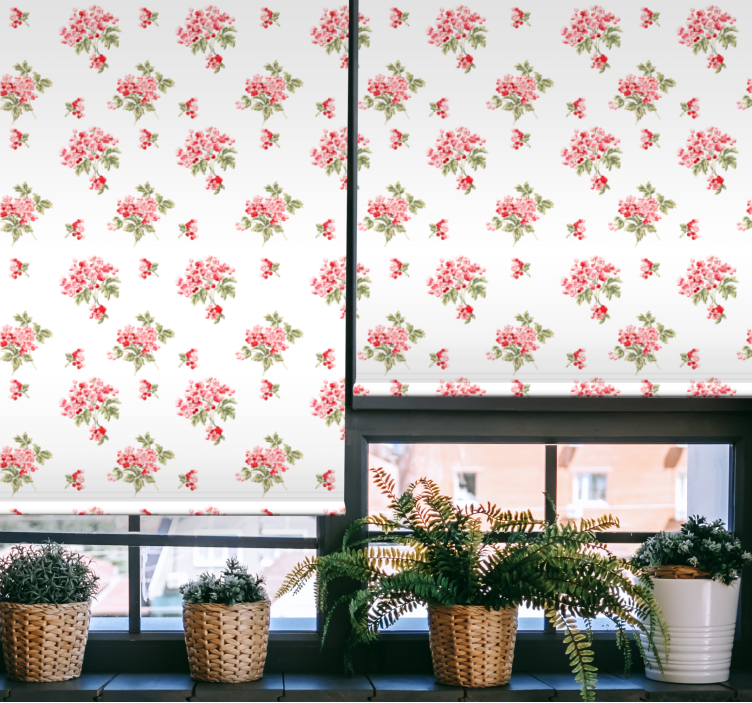 Estore de rolo para sala arranjo vintage elegante - TenStickers