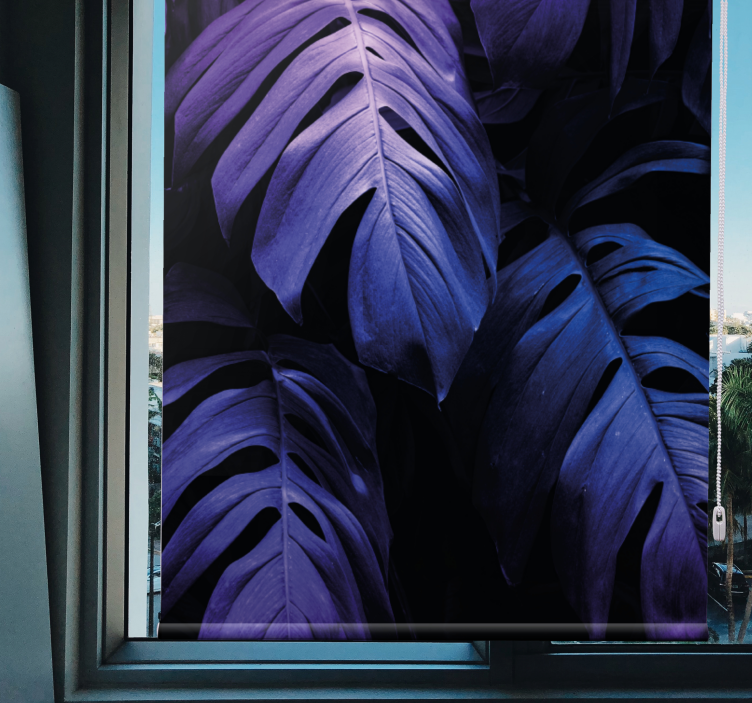 Estore de rolo flores e plantas folhagem monstera deliciosa - TenStickers