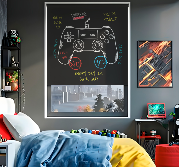 Estore de rolo de frikis explicação dos botões de controle - TenStickers