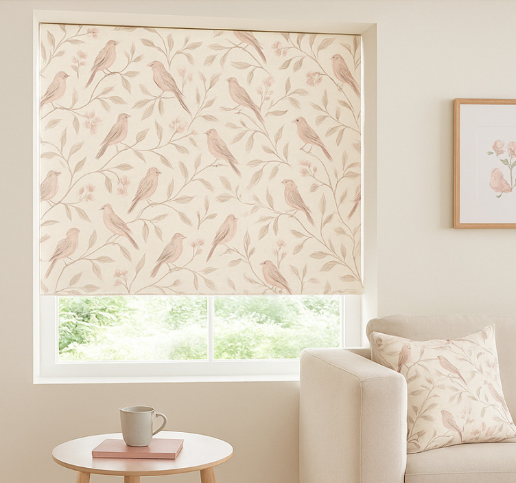 Estore de rolo juvenil trilha de pássaros vintage - TenStickers