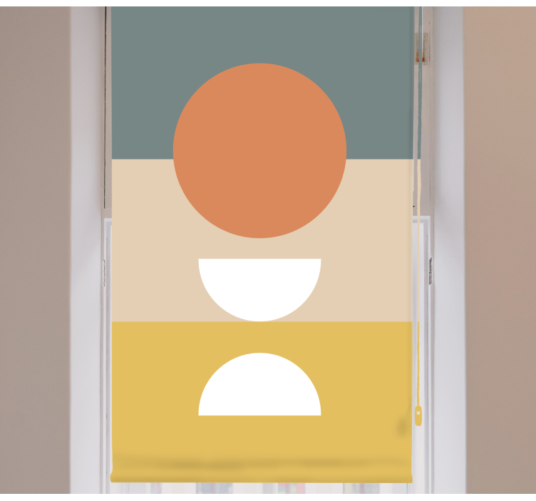 Estore de rolo modernos arranjo de formas geométricas - TenStickers