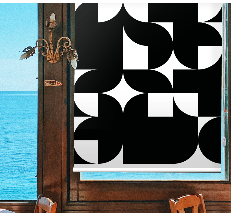 Estore de rolo modernos arranjos geométricos energéticos - TenStickers