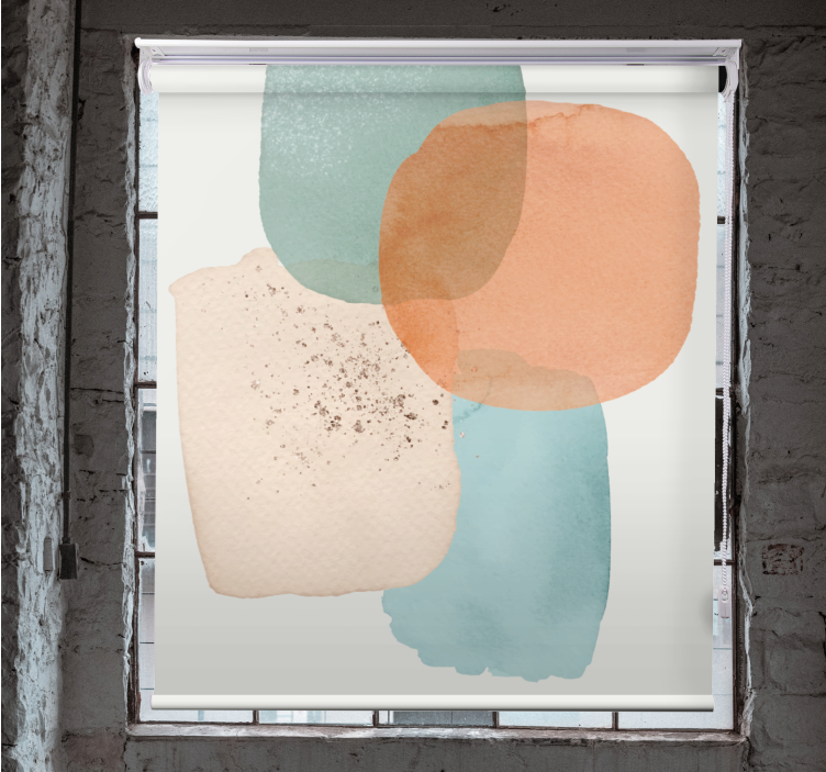 Estore de rolo modernos manchas coloridas geométricas - TenStickers