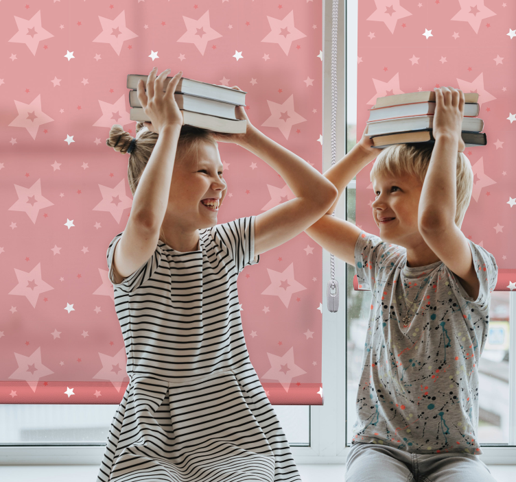 Estore de rolo infantil padrão estrelado brincalhão - TenStickers