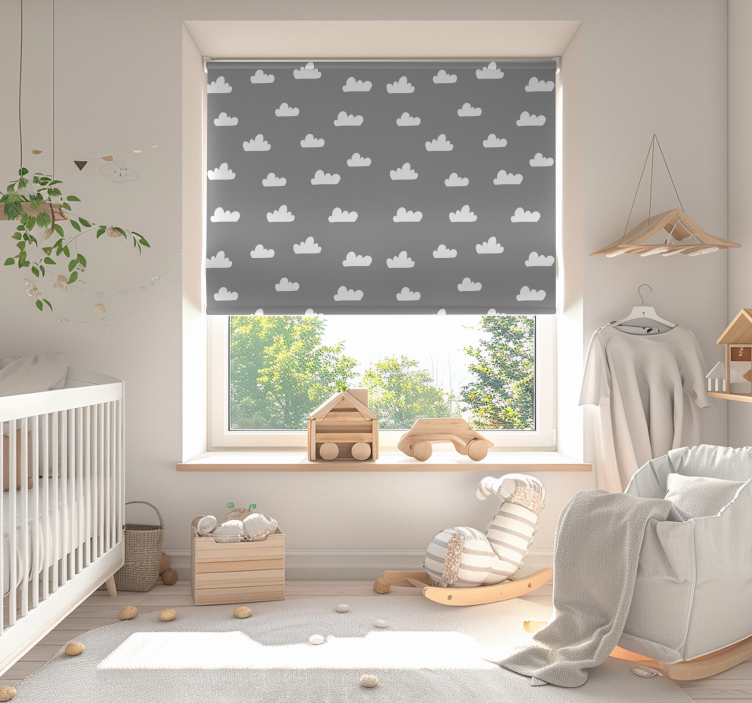 Estore de rolo quarto de bebé céu nublado - TenStickers