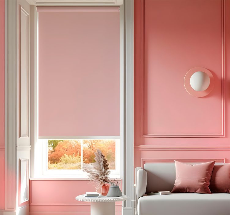 Estore de rolo rosa pastel liso - TenStickers