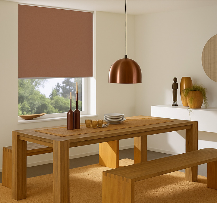 Estore de rolo sala de jantar tom taupe frio - TenStickers