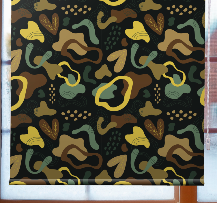 Estore de rolo texturas e padrões formas abstratas de folhas - TenStickers