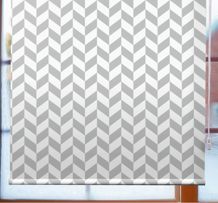Estor linhas com padrão chevron - TenStickers