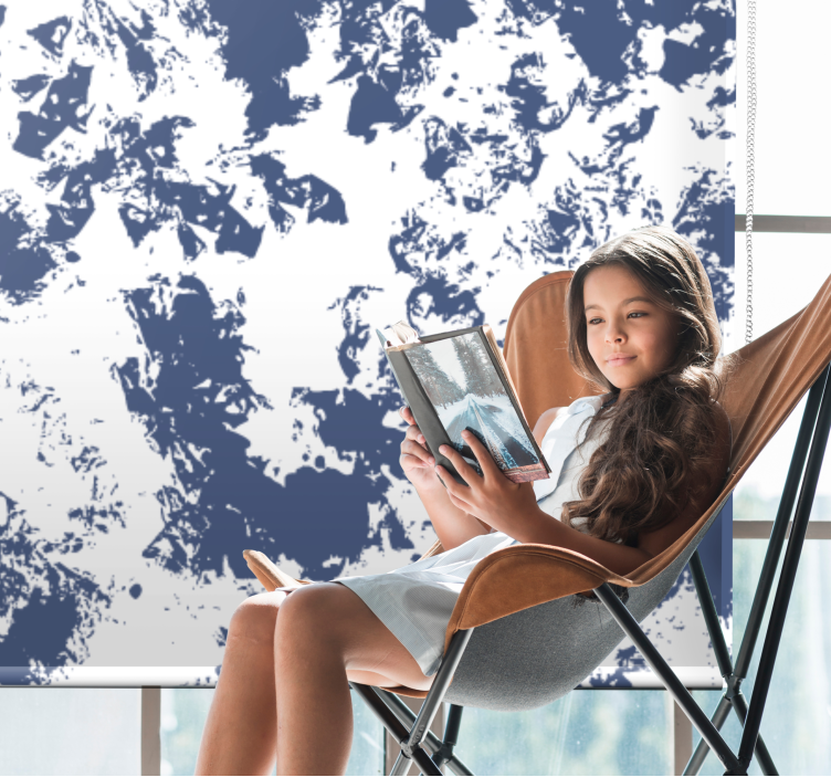 Estore de rolo texturas e padrões padrão azul abstrato - TenStickers