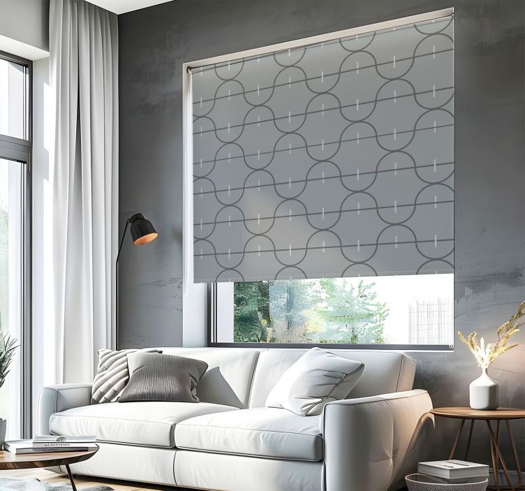 Estore de rolo elegantes padrão listrado irregular - TenStickers