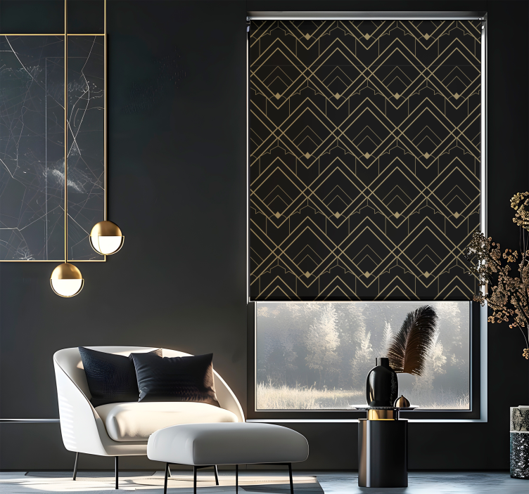 Estore de rolo elegantes padrão vetorial - TenStickers