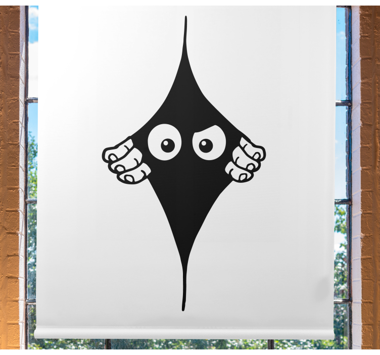 Monocolor engraçado espreitando estor - TenStickers