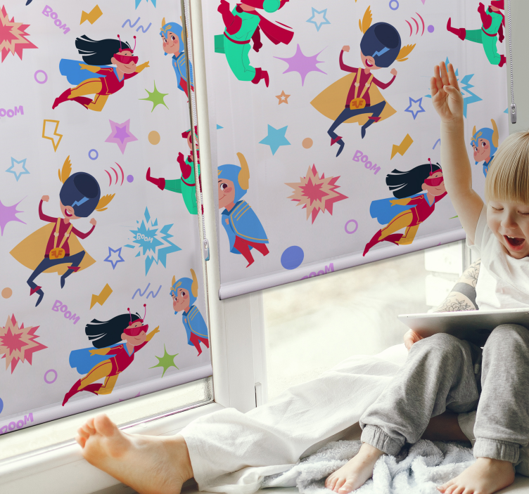 Supermulher padrão super-heroína cega - TenStickers