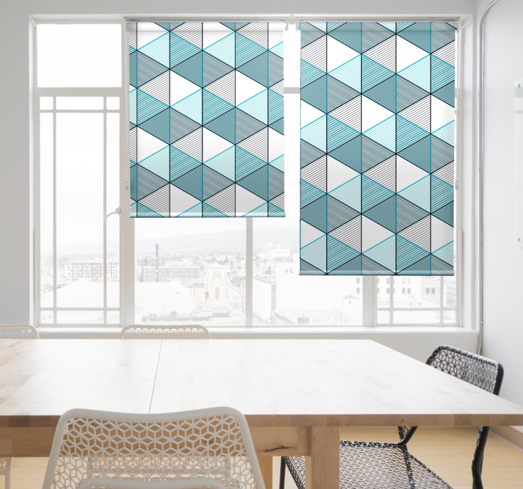 Geo cubo ilusão texturas e padrões estores - TenStickers