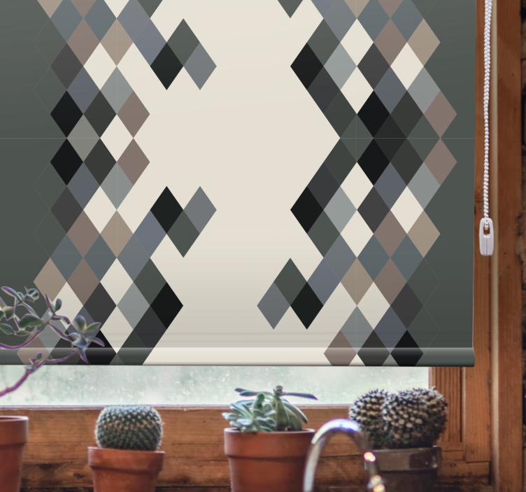 Tons de cores blocos de cores cortinas da sala de estar - TenStickers