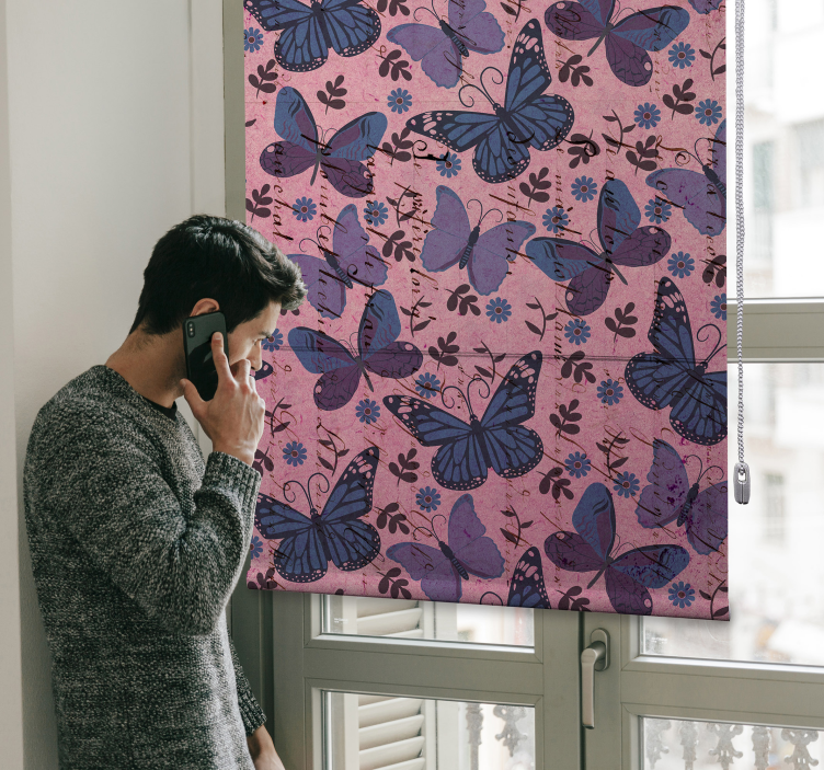 Tons de roxo cego borboleta - TenStickers