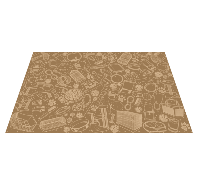 Individuais de mesa Comida animal diferente - TenStickers